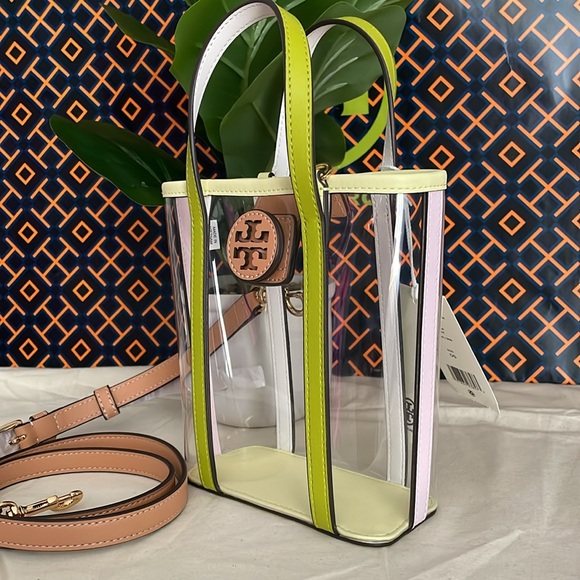 NWT tory burch Blake clear mini shopper leather crossboy shoulder bag - Picture 3 of 14